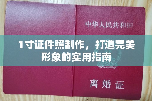 合肥1寸证件照制作，打造完美形象的实用指南